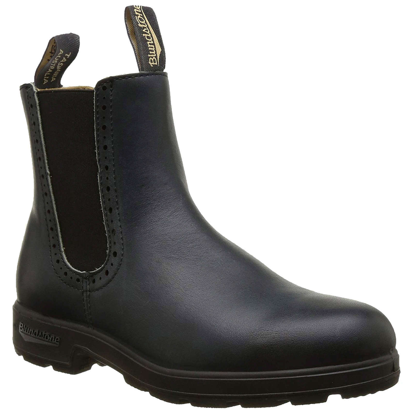 Blundstone 1441 Water-Resistant Leather Unisex Chelsea Boots#color_navy rub