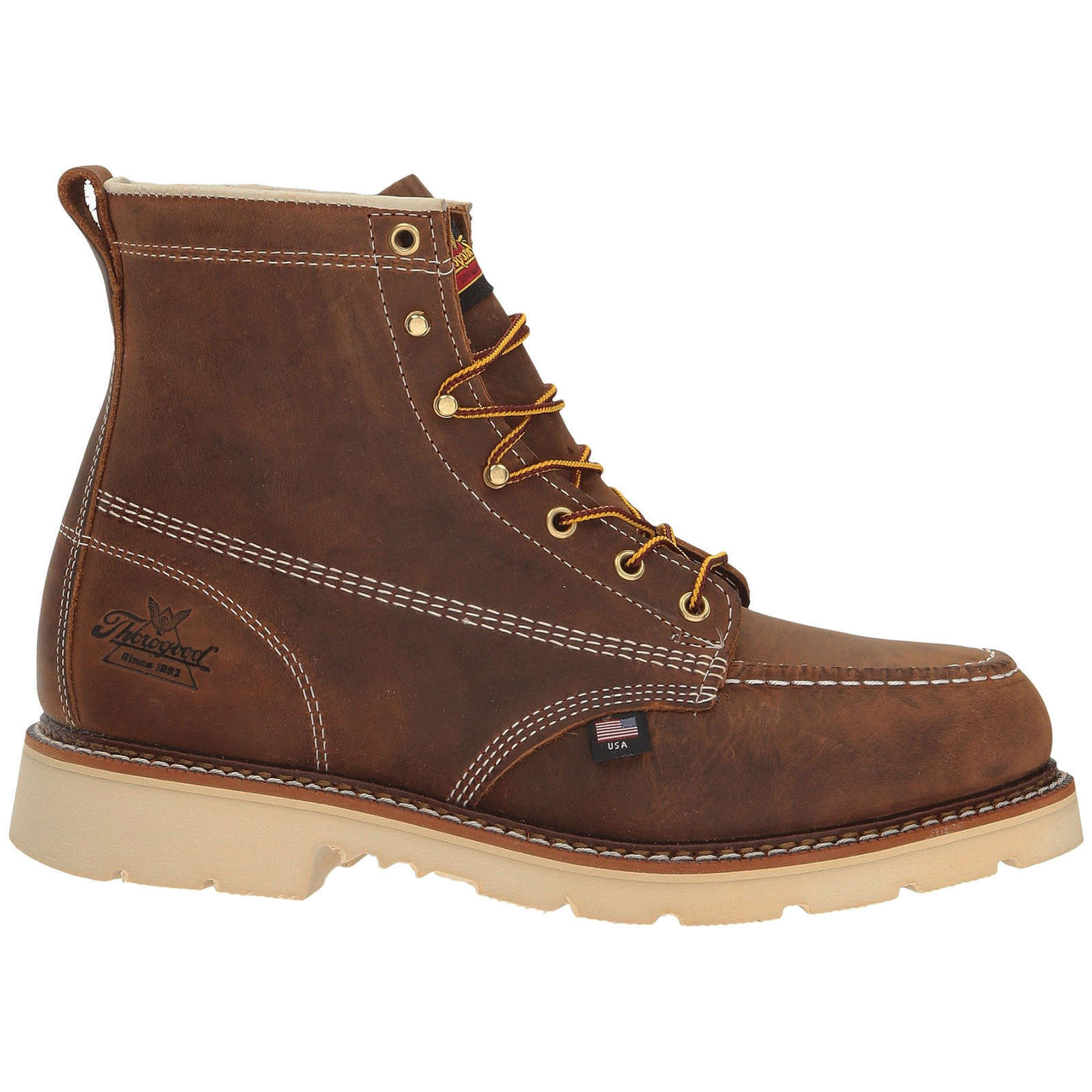 Thorogood American Heritage 6 Inch Men's Moc Toe Boots#color_crazy horse