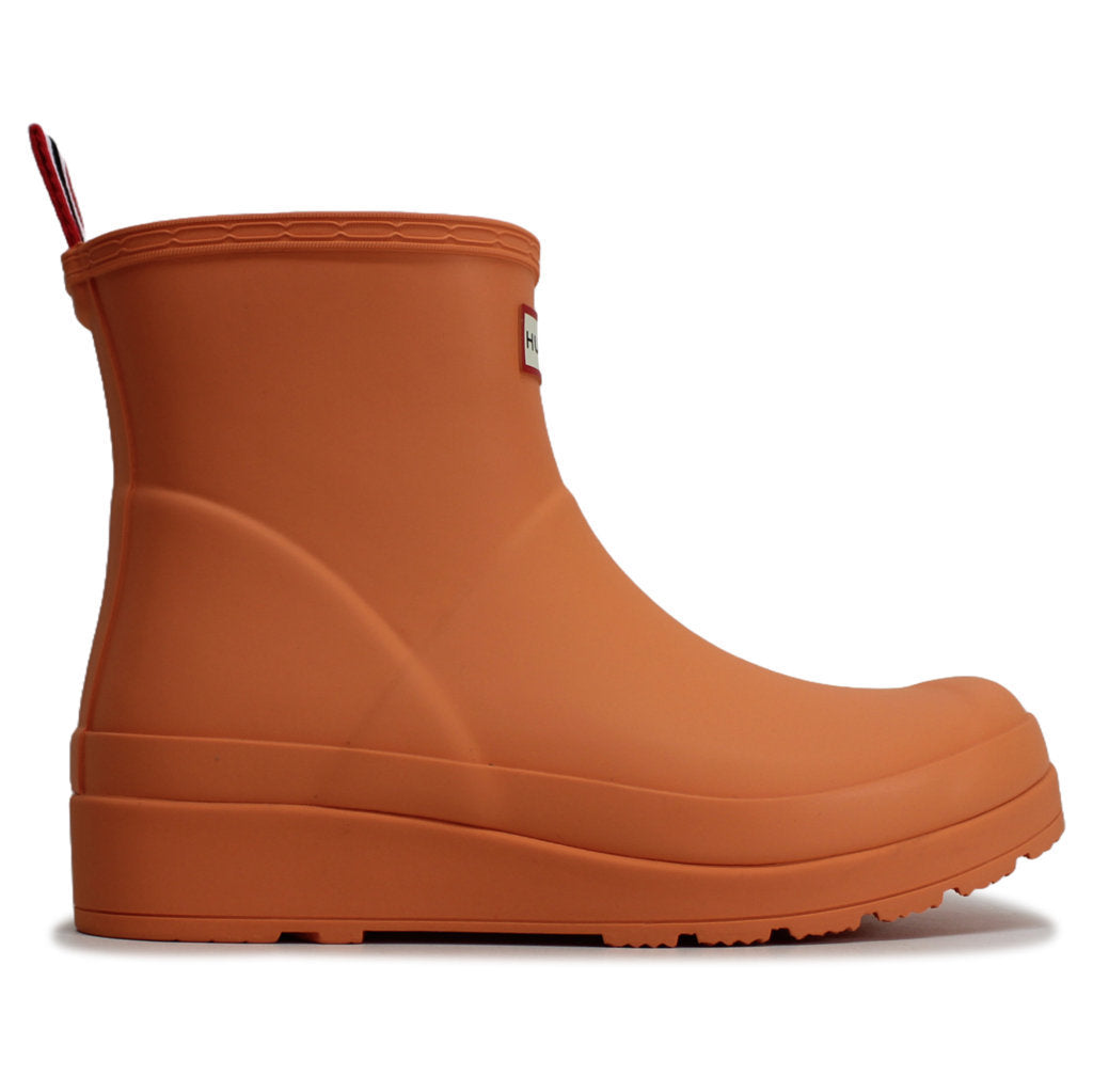 Hunter Original Play Short Wellington Rubber Womens Boots#color_optimistic orange