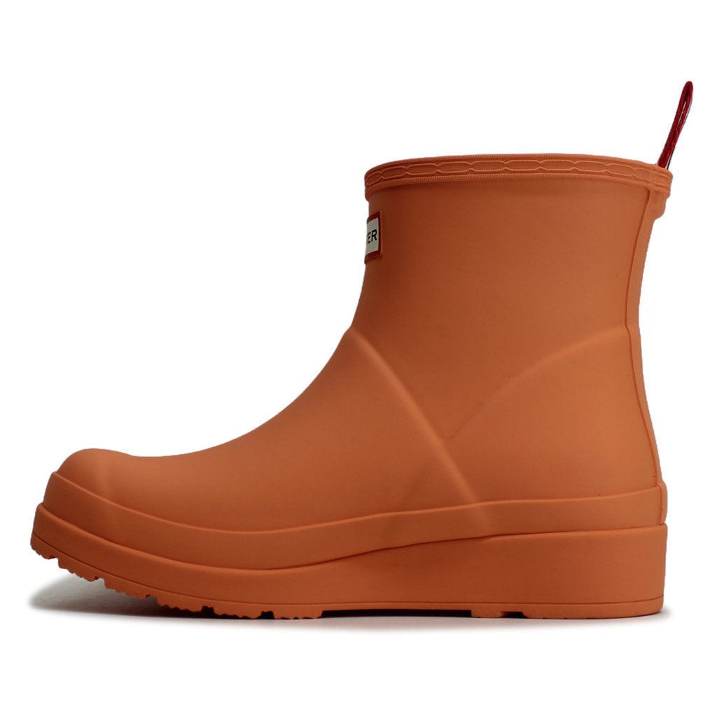 Hunter Original Play Short Wellington Rubber Womens Boots#color_optimistic orange