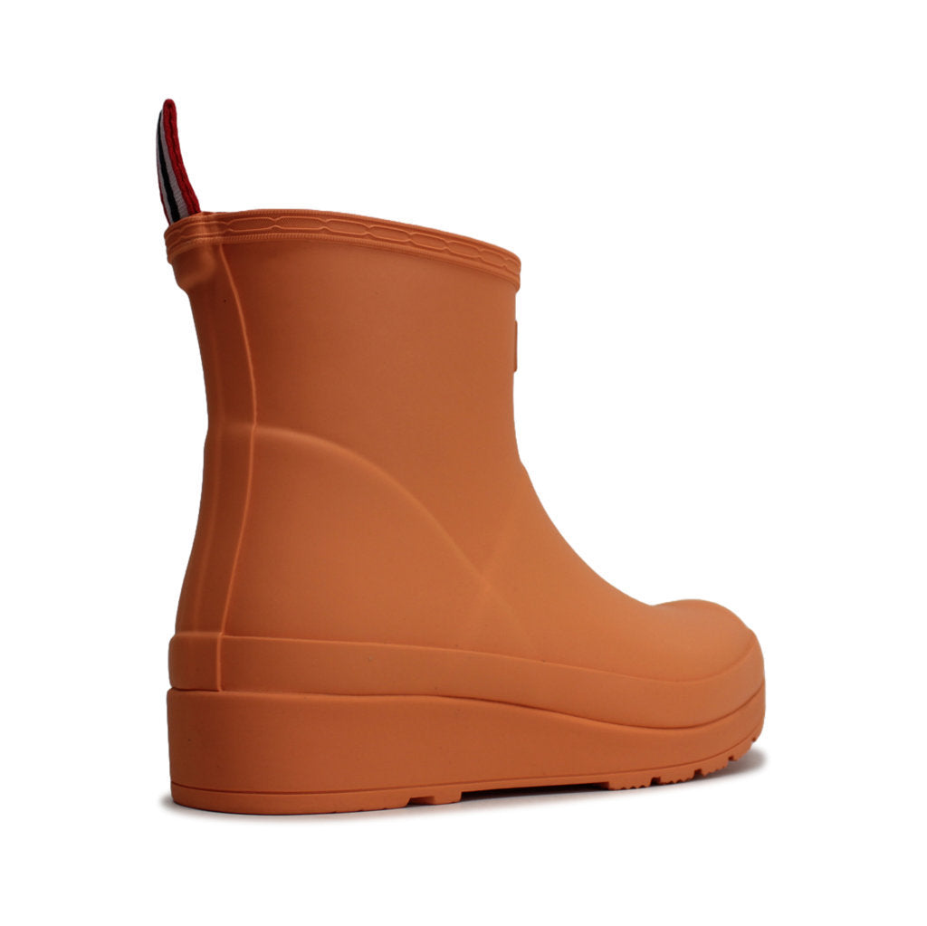 Hunter Original Play Short Wellington Rubber Womens Boots#color_optimistic orange