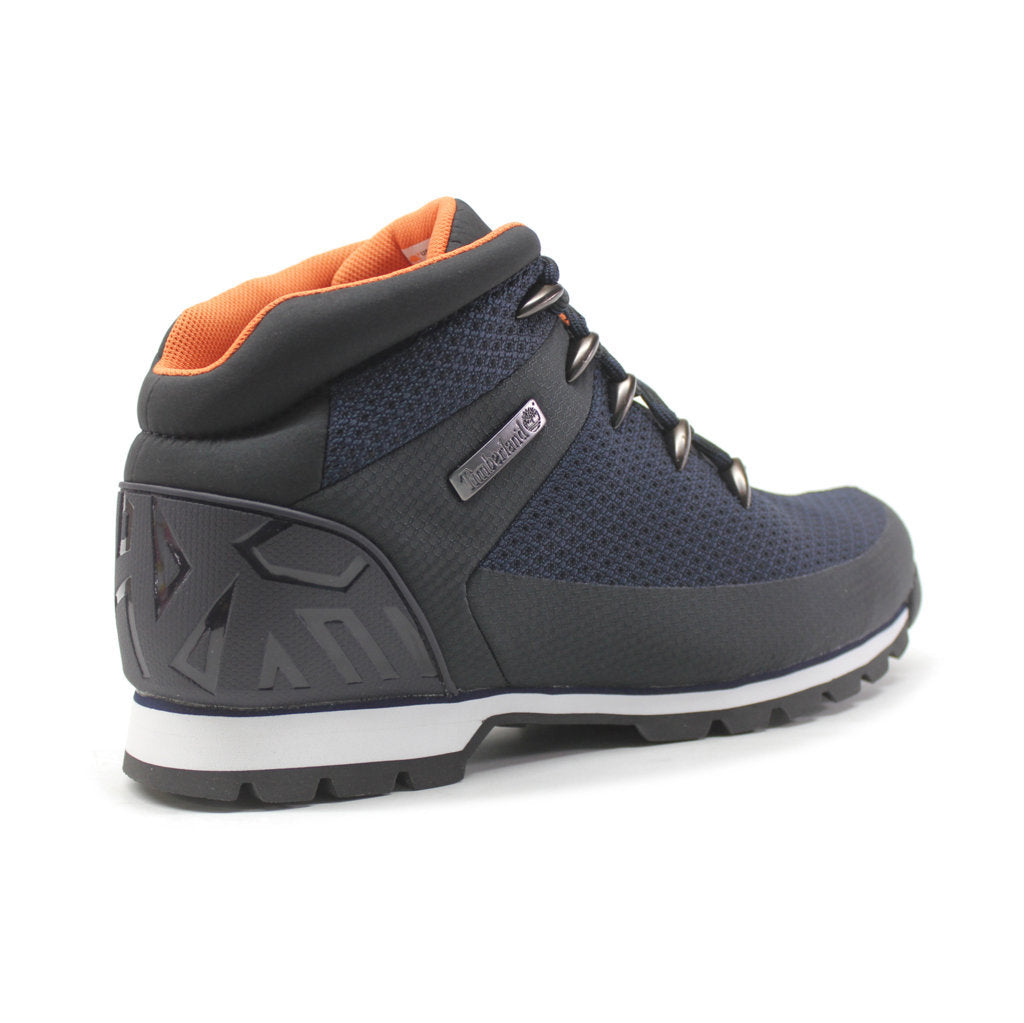 Timberland Euro Sprint Waterproof Mid Hiker Textile Mens Boots#color_navy knit