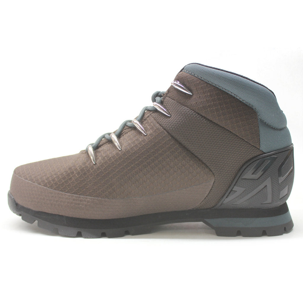 Timberland Euro Sprint Waterproof Mid Hiker Textile Mens Boots#color_dark brown