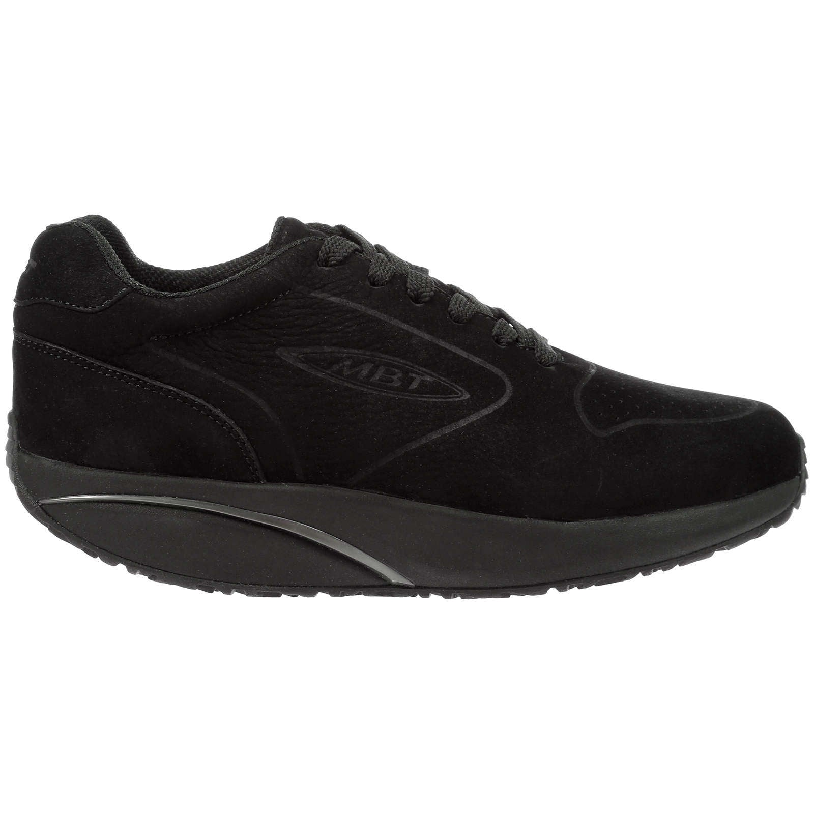 MBT 1997 Synthetic Leather & Mesh Women's Low-Top Sneakers#color_black
