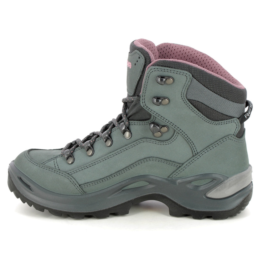 Lowa Renegade GTX Mid Ws Nubuck Womens Boots#color_graphite rose