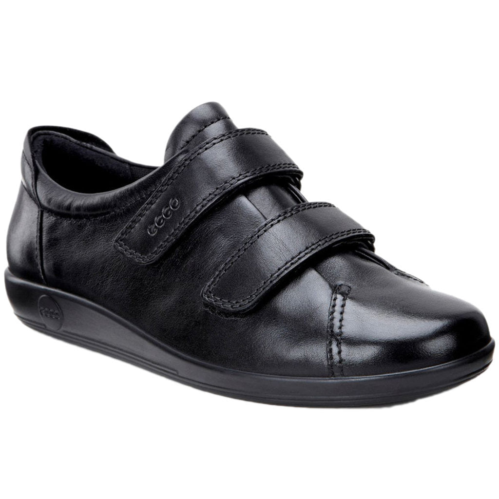 Ecco Soft 2.0 206513 Leather Womens Shoes#color_black