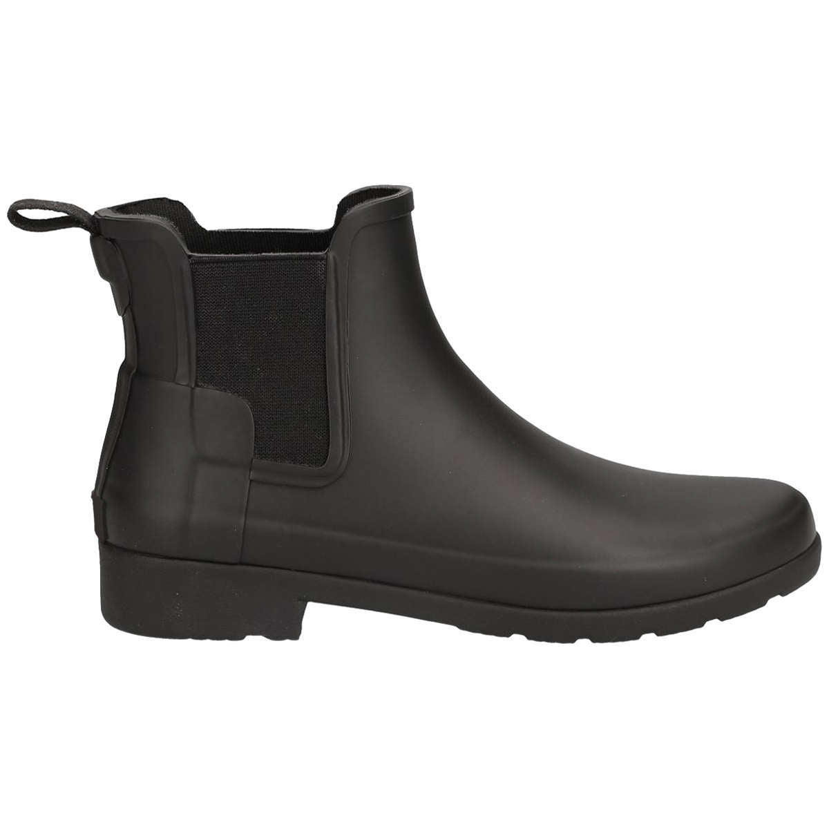 Hunter Original Refined Rubber Women's Chelsea Boots#color_black