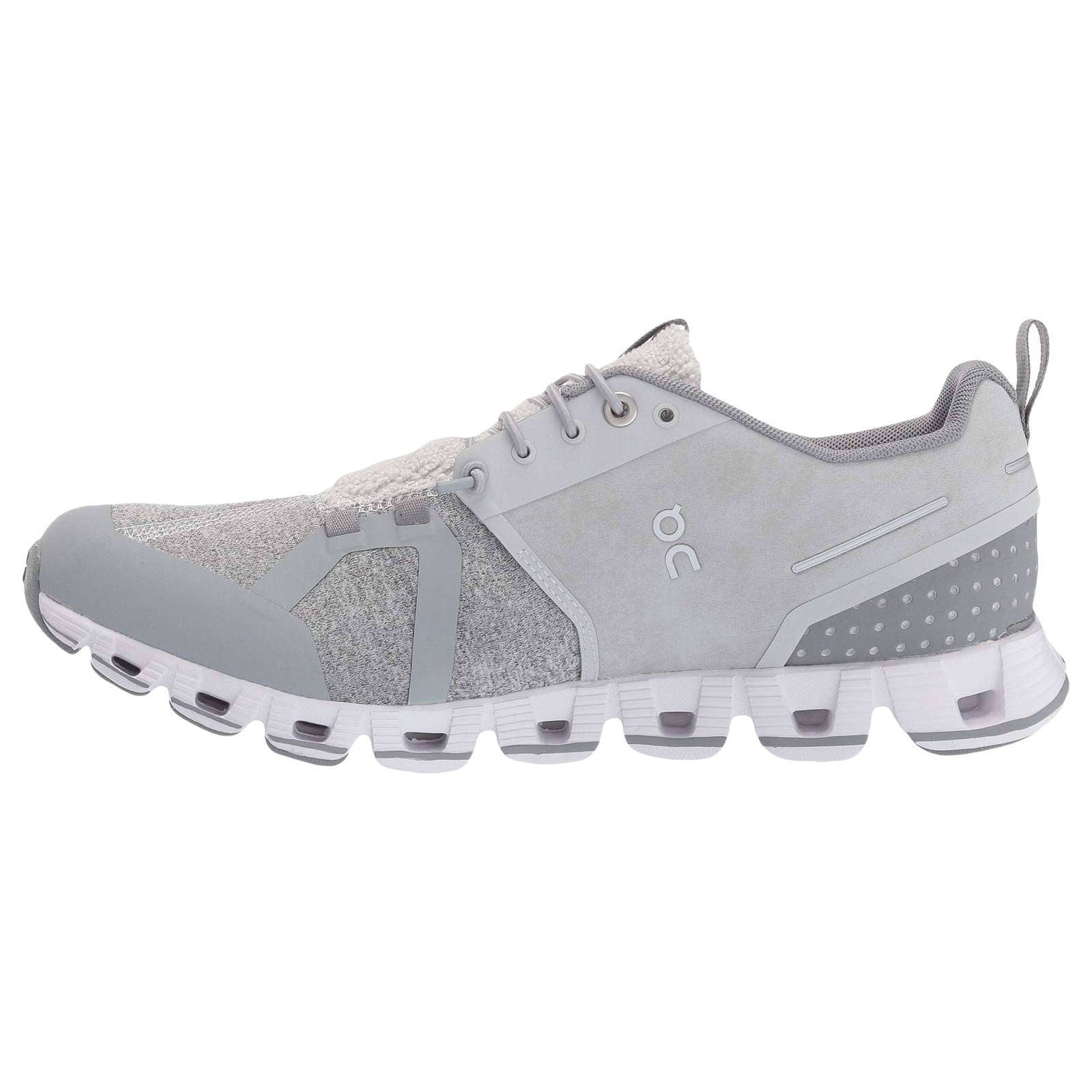 On Cloud Terry Textile Men's Running Shoes#color_silver