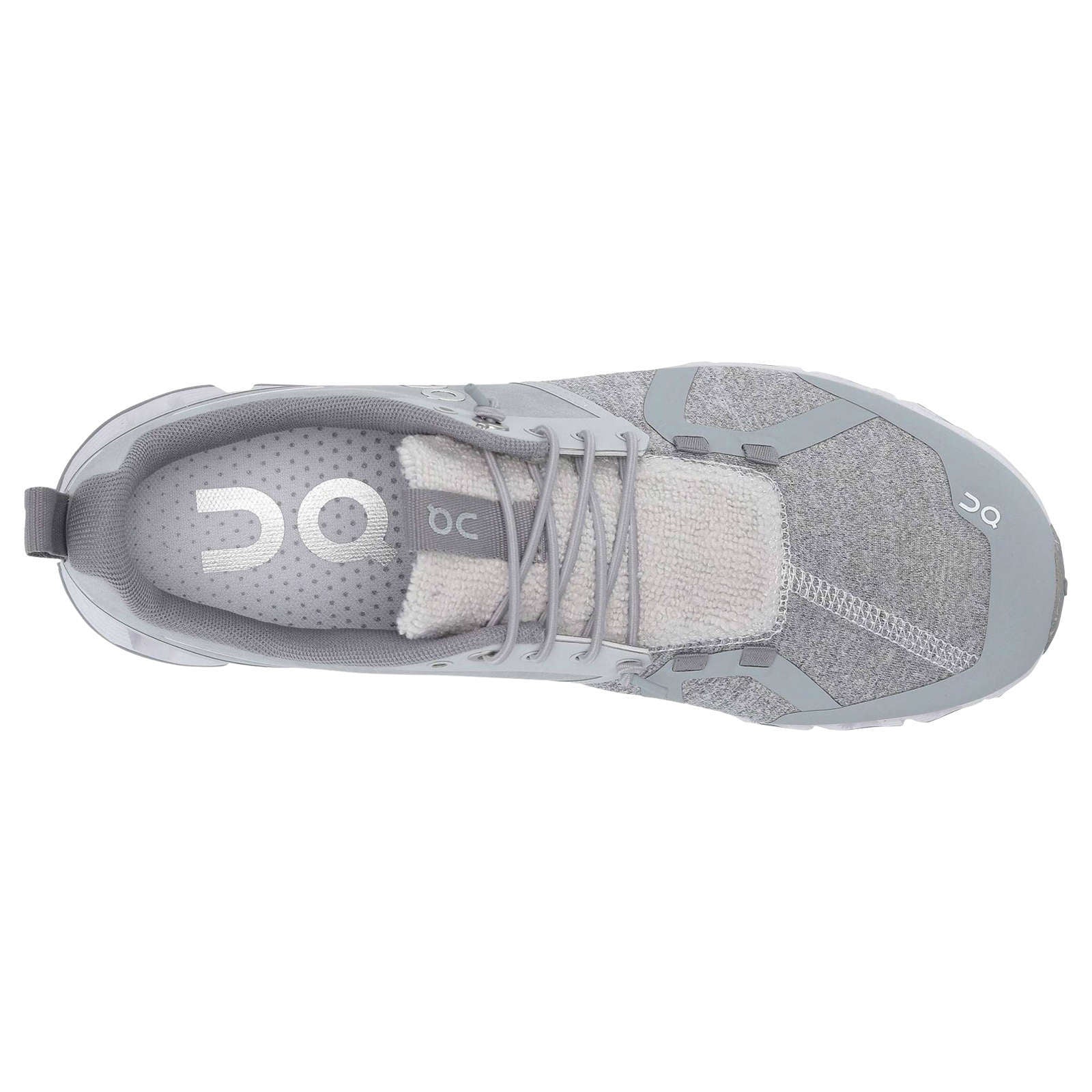 On Cloud Terry Textile Men's Running Shoes#color_silver