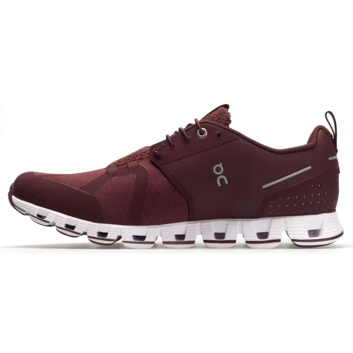 On Running Cloud Terry Textile Men's Low-Top Sneakers#color_ruby