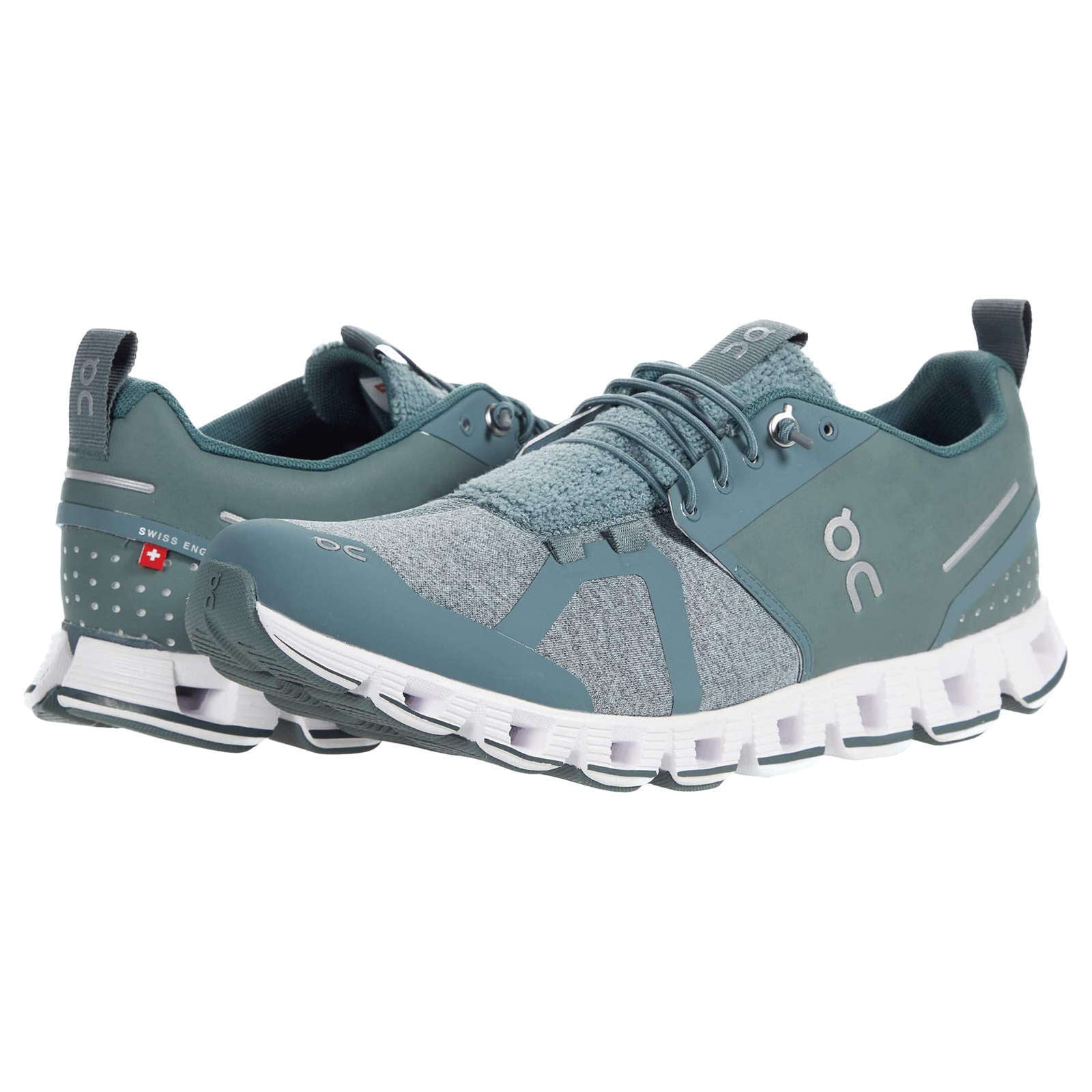 On Running Cloud Terry Textile Men's Low-Top Sneakers#color_olive
