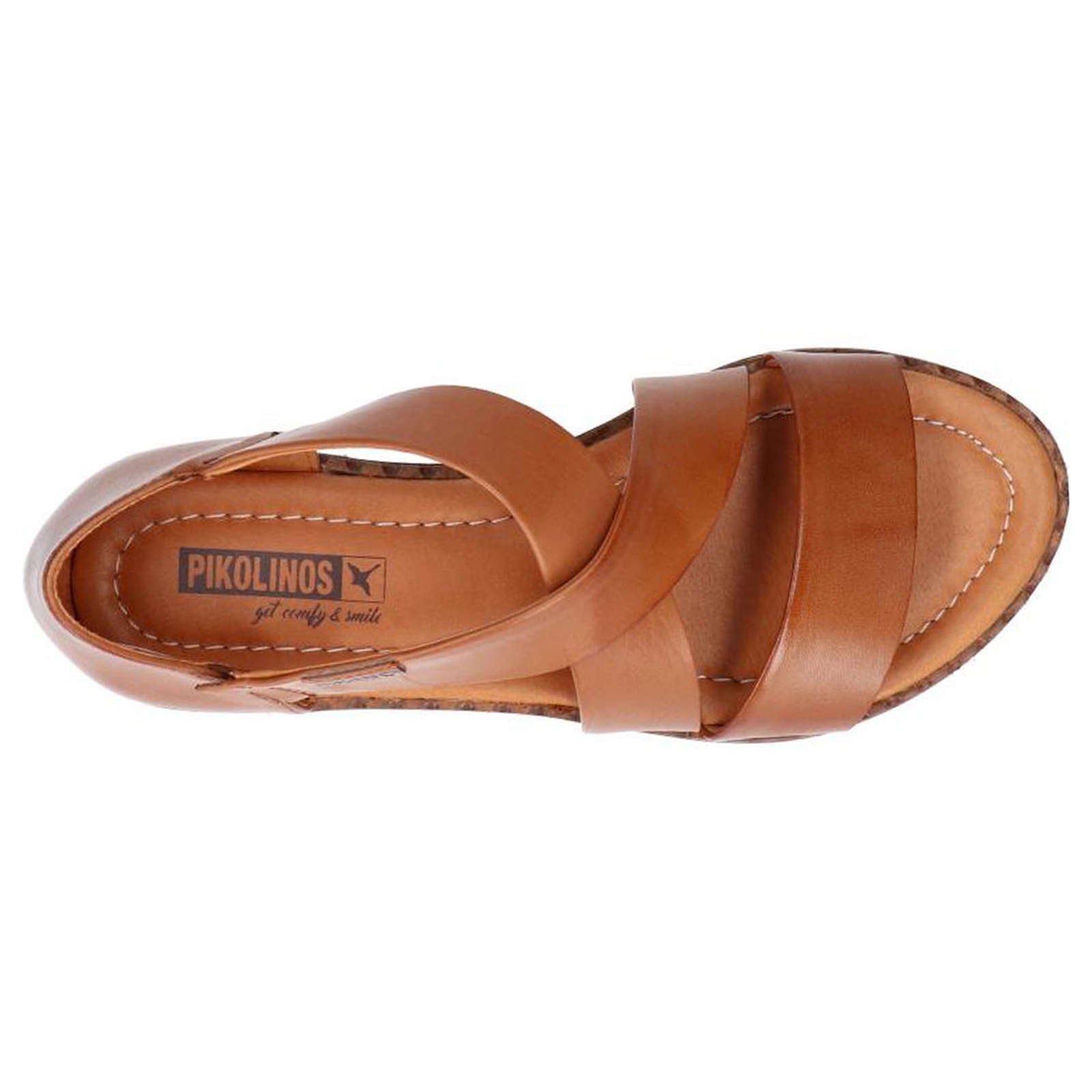 Pikolinos Algar W0X-0552 Leather Womens Sandals#color_brandy