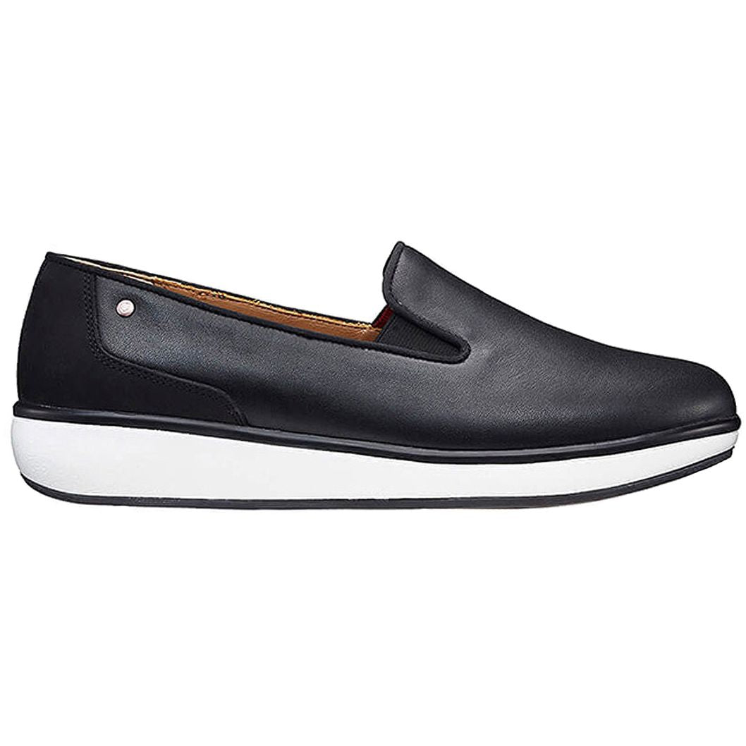 Joya Jasmine Nubuck Leather Women's Slip-On Shoes#color_black