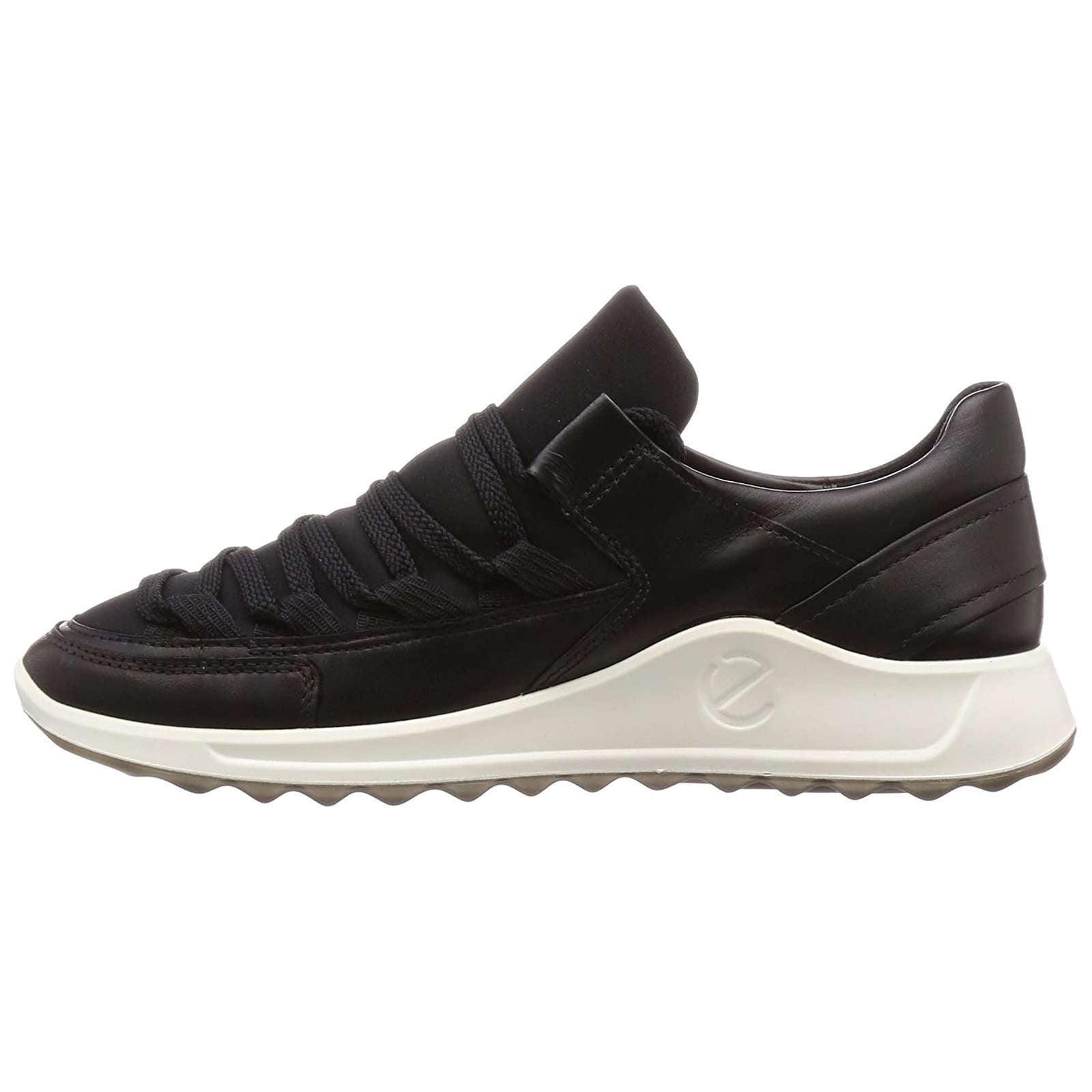 Ecco Flexure Runner II 292013 Leather Textile Womens Sneakers#color_black