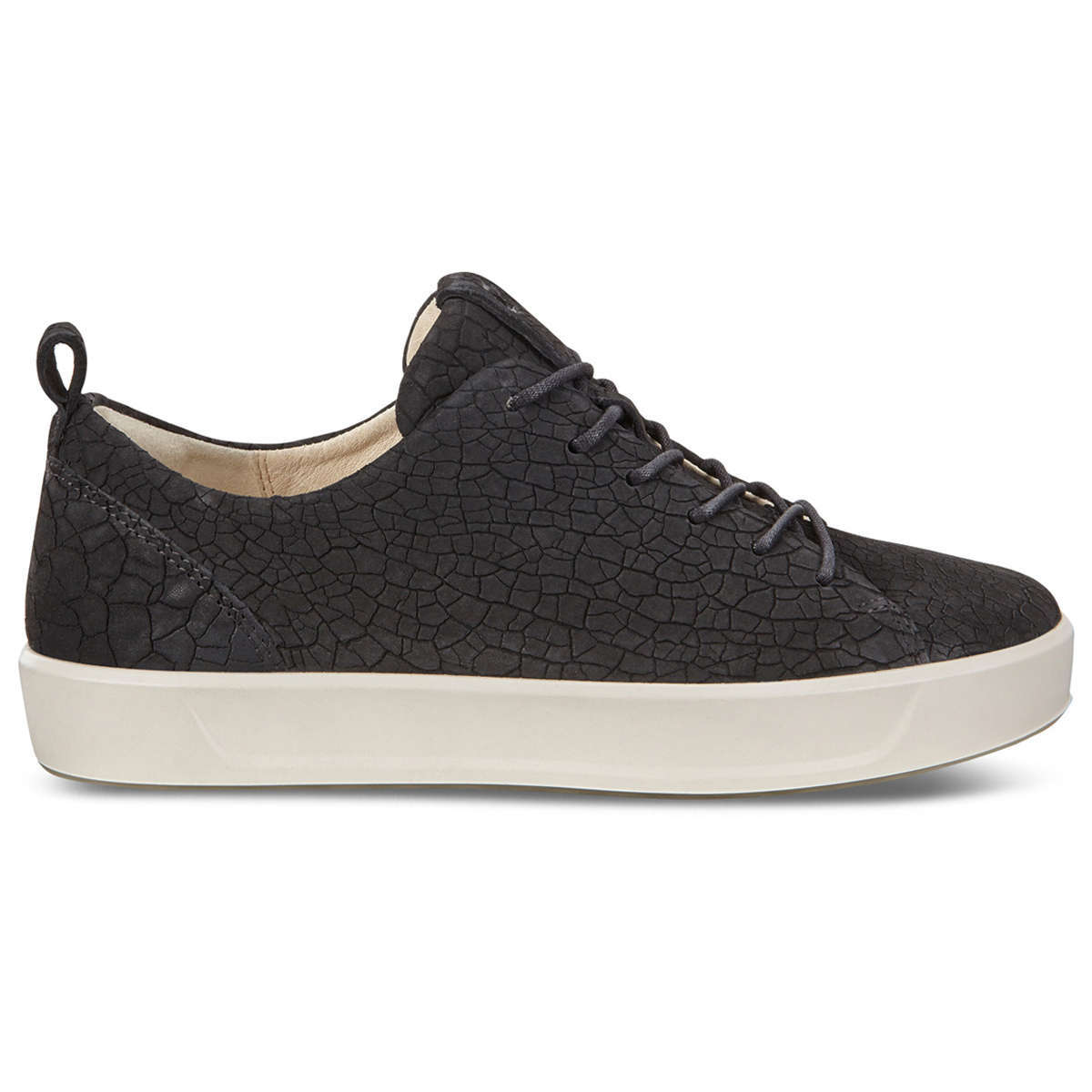 Ecco Soft 8 440793 Leather Womens Trainers#color_black