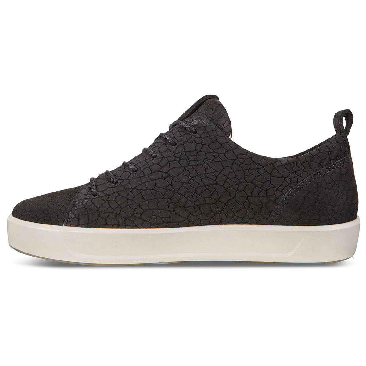 Ecco Soft 8 440793 Leather Womens Trainers#color_black