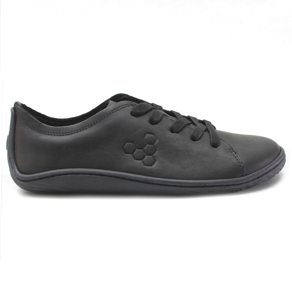 Vivobarefoot Addis Leather Womens Sneakers#color_triple black