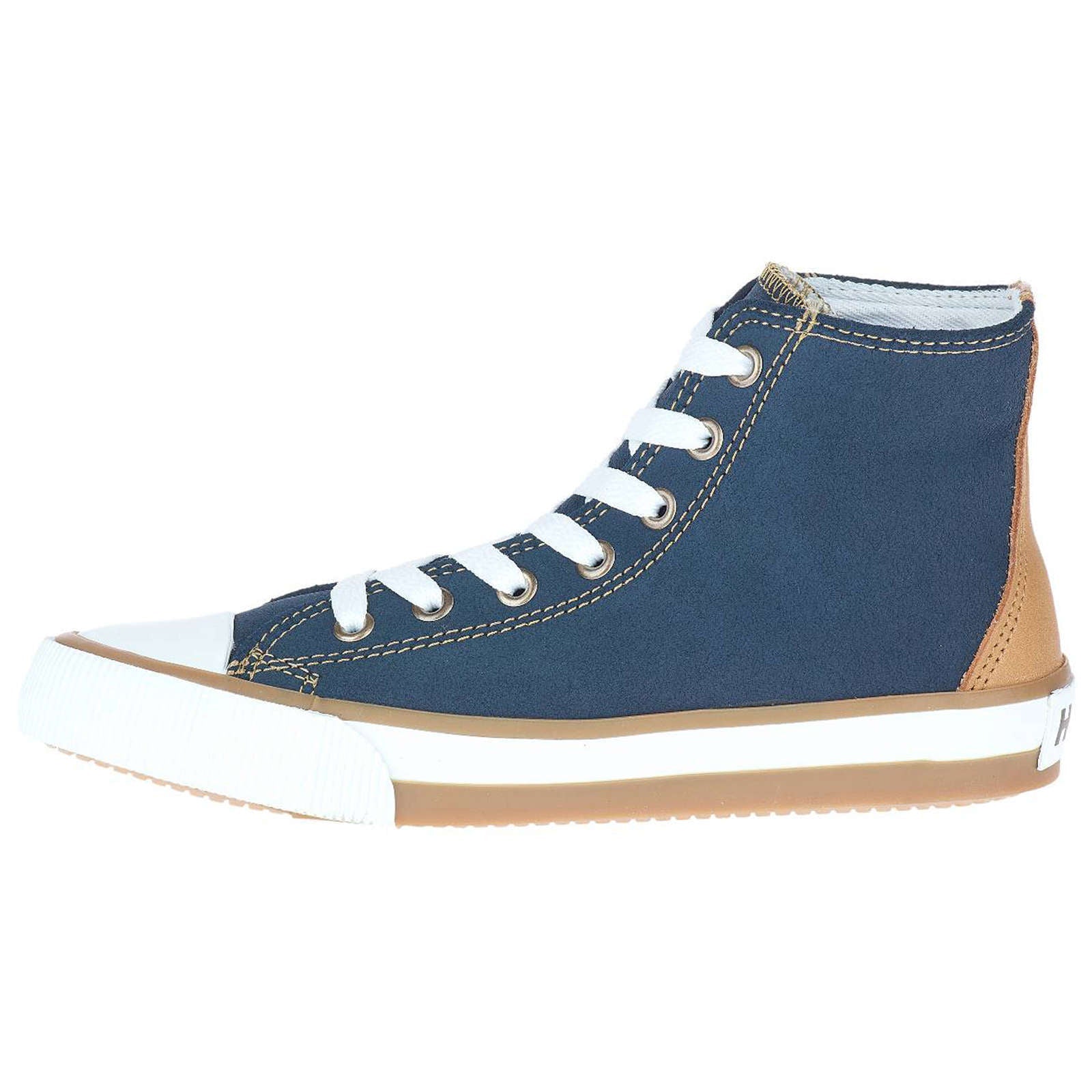 Harley Davidson Toric Leather Women's High-Top Sneakers#color_blue