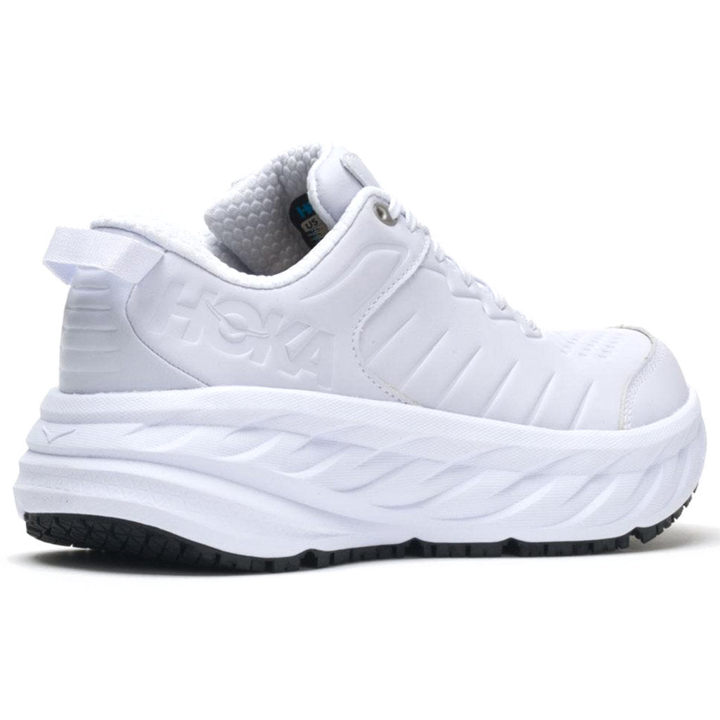 Hoka Bondi SR Leather Women's Running Shoes#color_white