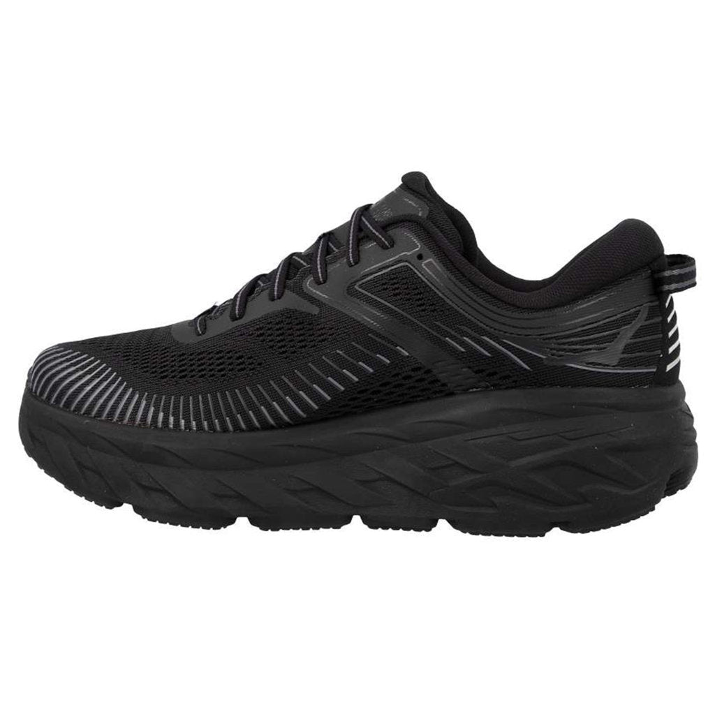 Hoka One One Bondi 7 Mesh Women's Low-Top Road Running Sneakers#color_black
