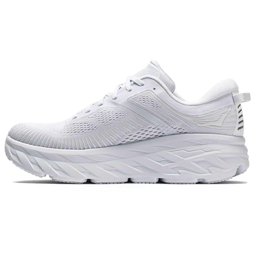 Hoka One One Bondi 7 Mesh Women's Low-Top Road Running Sneakers#color_white white