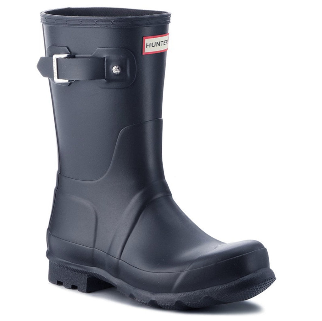 Hunter Original Short Rubber Mens Boots#color_navy