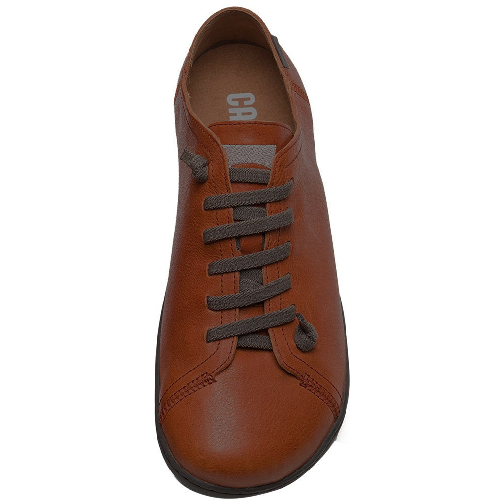Camper Peu Calfskin Leather Men's Barefoot Sneakers#color_orange