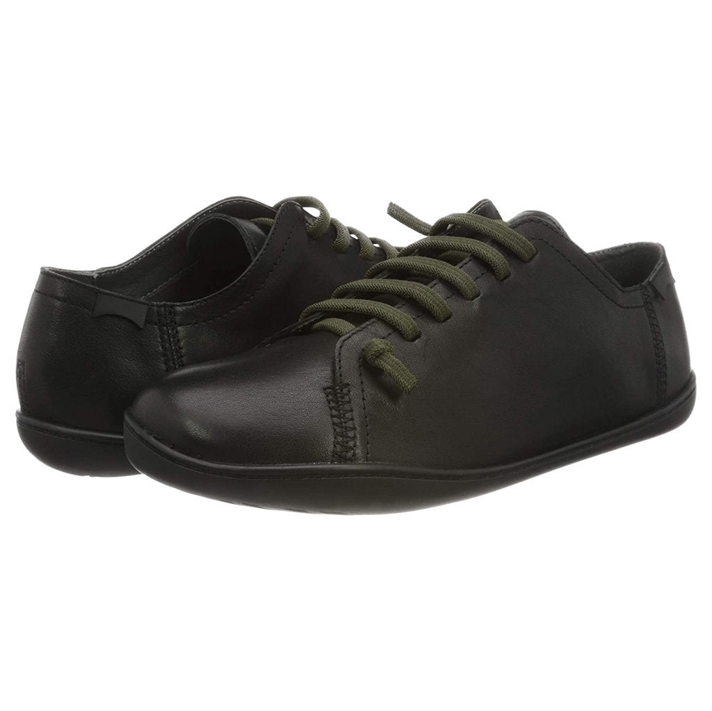 Camper Peu Calfskin Leather Men's Barefoot Sneakers#color_black black
