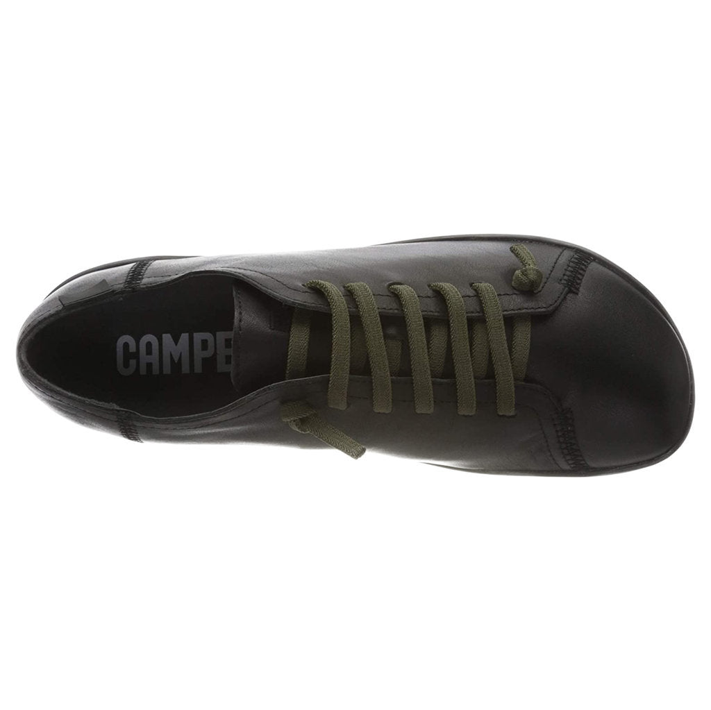 Camper Peu Calfskin Leather Men's Barefoot Sneakers#color_black black