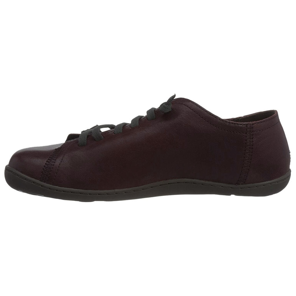 Camper Peu Calfskin Leather Men's Barefoot Sneakers#color_burgundy