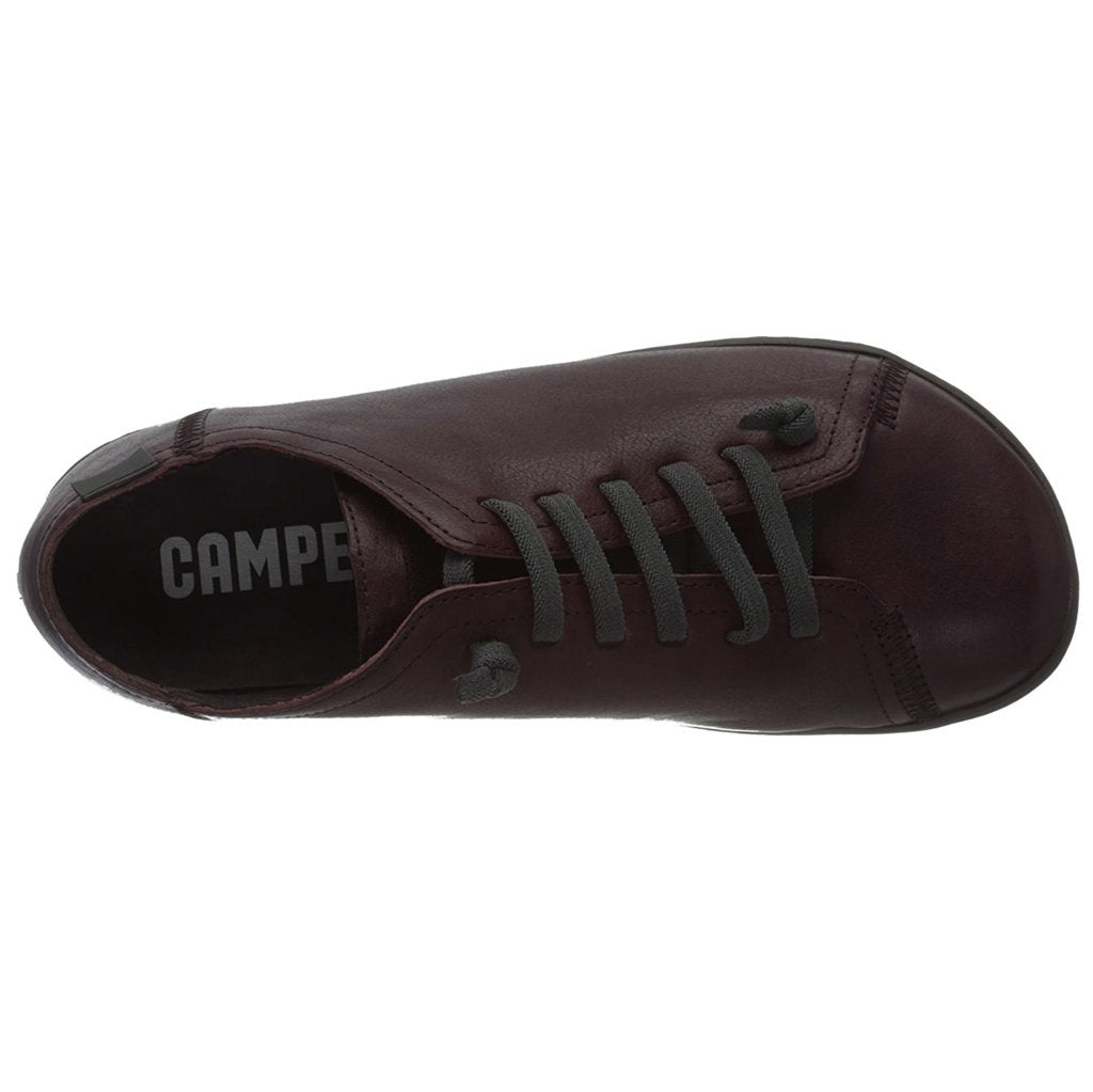 Camper Peu Calfskin Leather Men's Barefoot Sneakers#color_burgundy