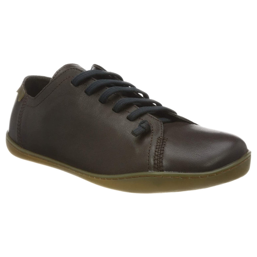 Camper Peu Calfskin Leather Men's Barefoot Sneakers#color_brown