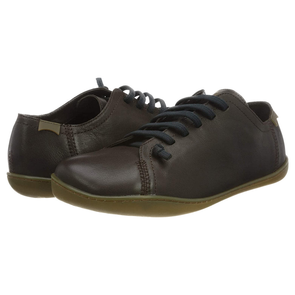 Camper Peu Calfskin Leather Men's Barefoot Sneakers#color_brown