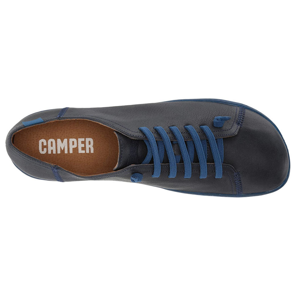 Camper Peu Calfskin Leather Men's Barefoot Sneakers#color_blue