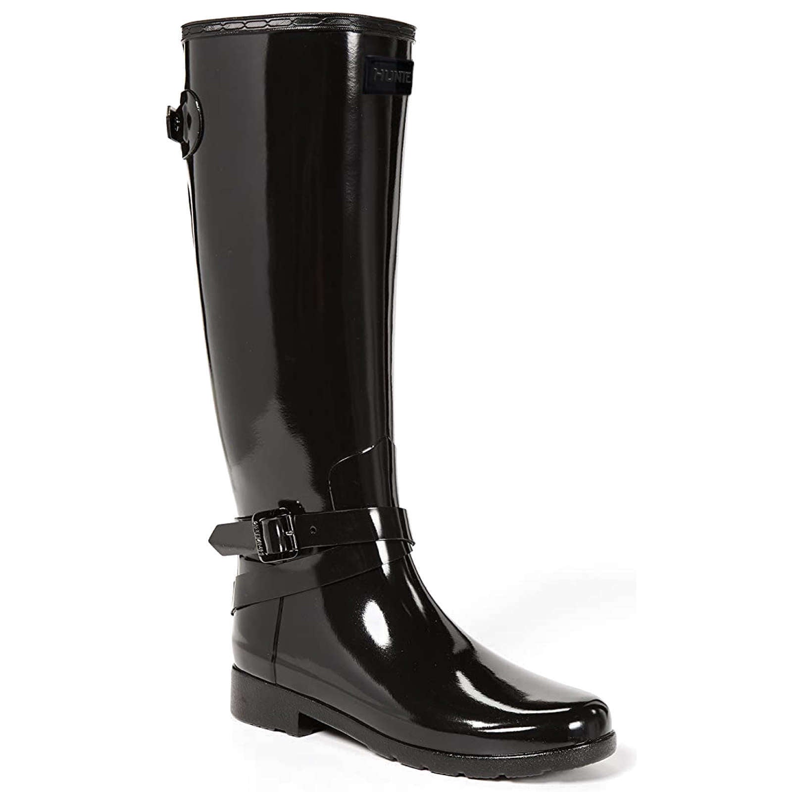 Hunter Refined Gloss Rubber Adjustable Women's Tall Wellington Boots