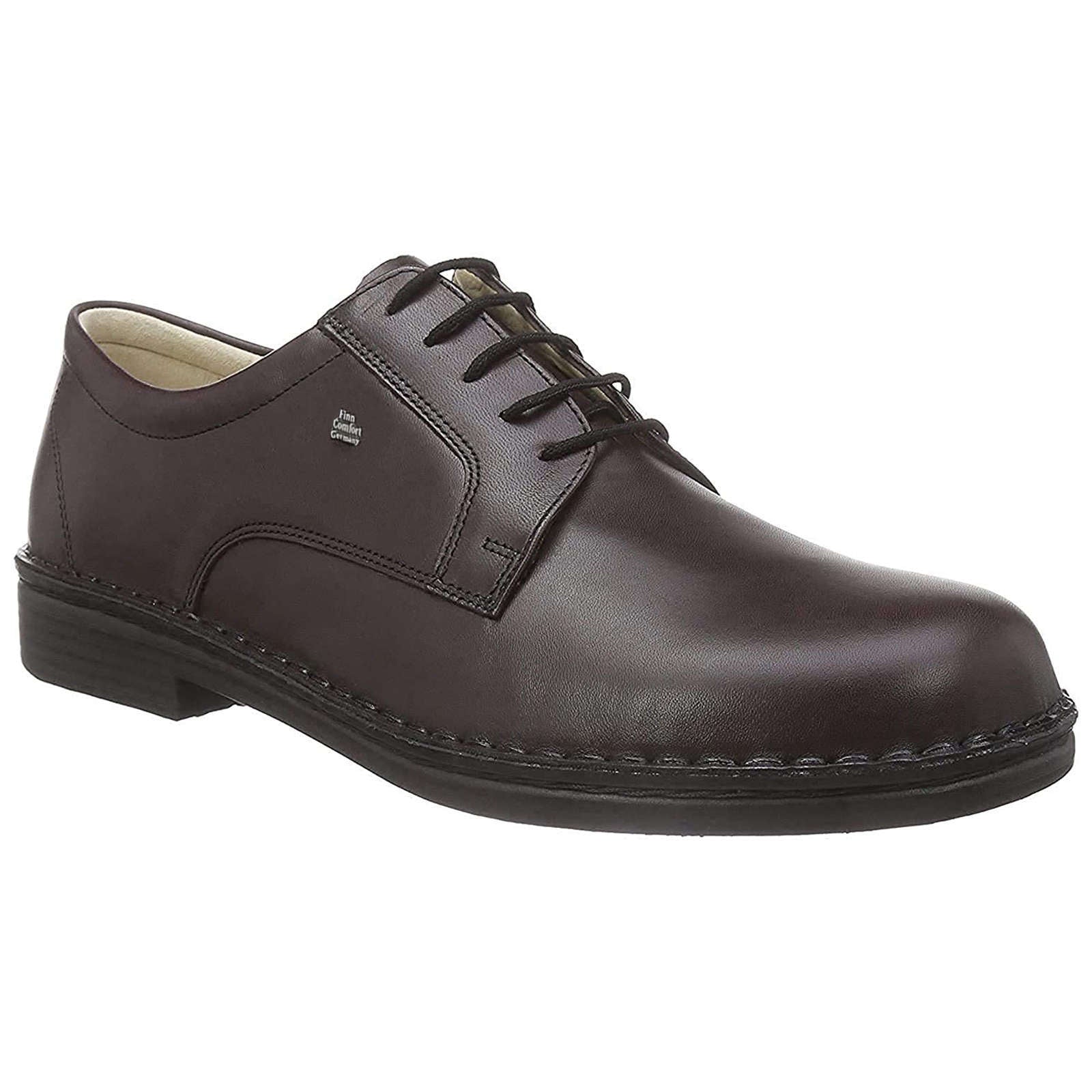 Finn Comfort Milano Smooth Leather Men's Shoes#color_chianti