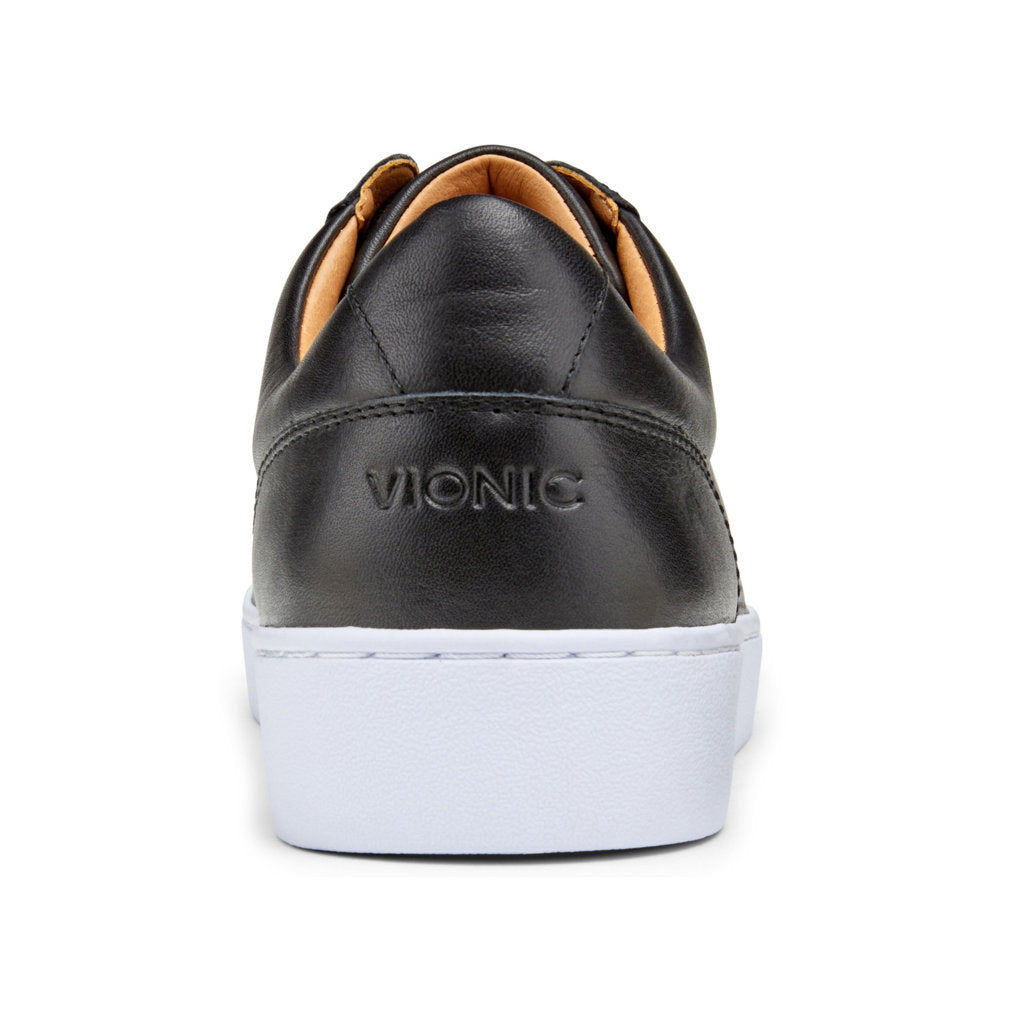 Vionic Splendid Honey Leather Womens Sneakers#color_black