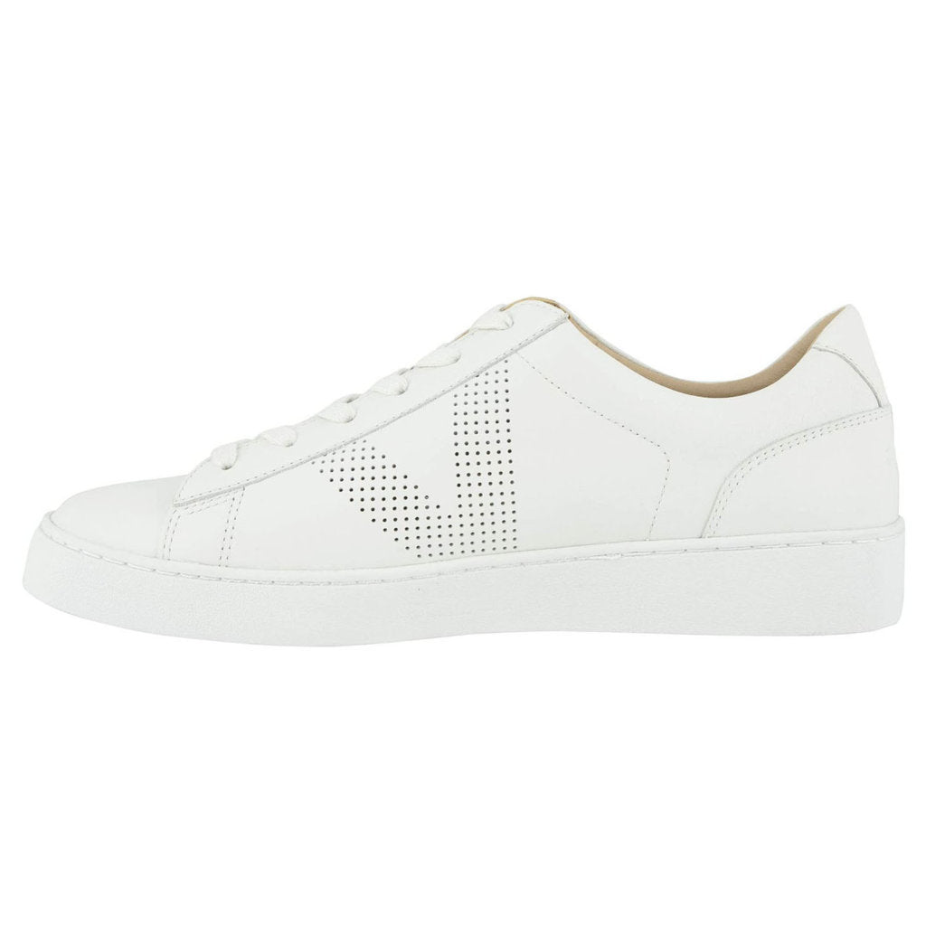 Vionic Splendid Honey Leather Womens Sneakers#color_white