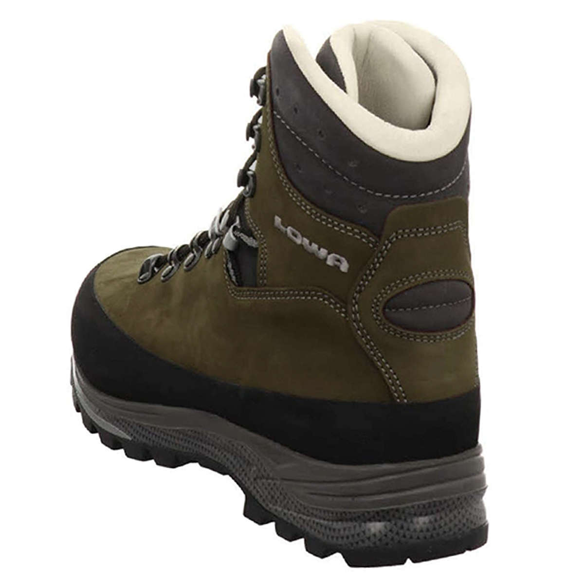 Lowa Tibet LL Nubuck Leather Men's Hiking Boots#color_dark brown slate