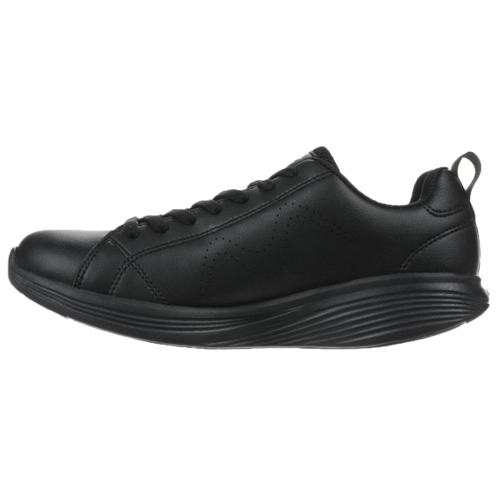 MBT Ren PU Leather Men's Low-Top Sneakers#color_black