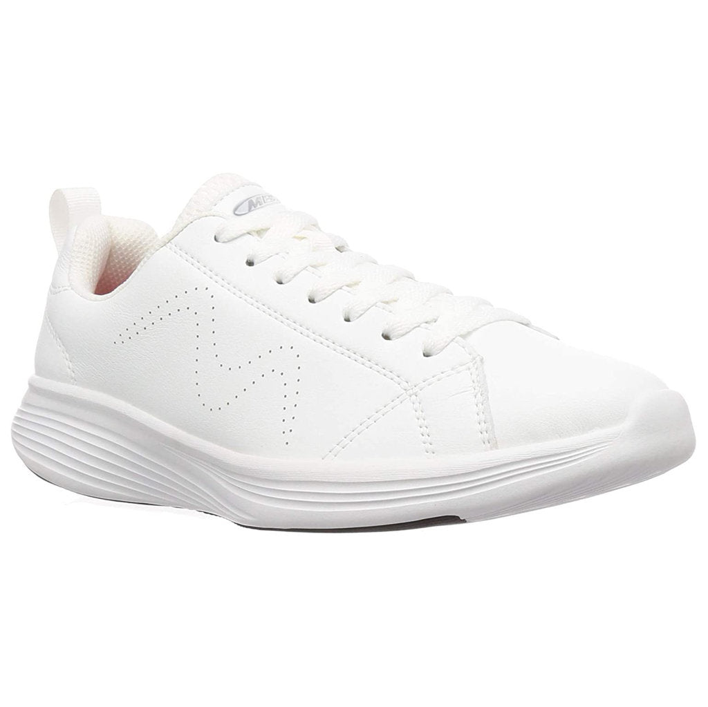 MBT Ren PU Leather Men's Low-Top Sneakers#color_white