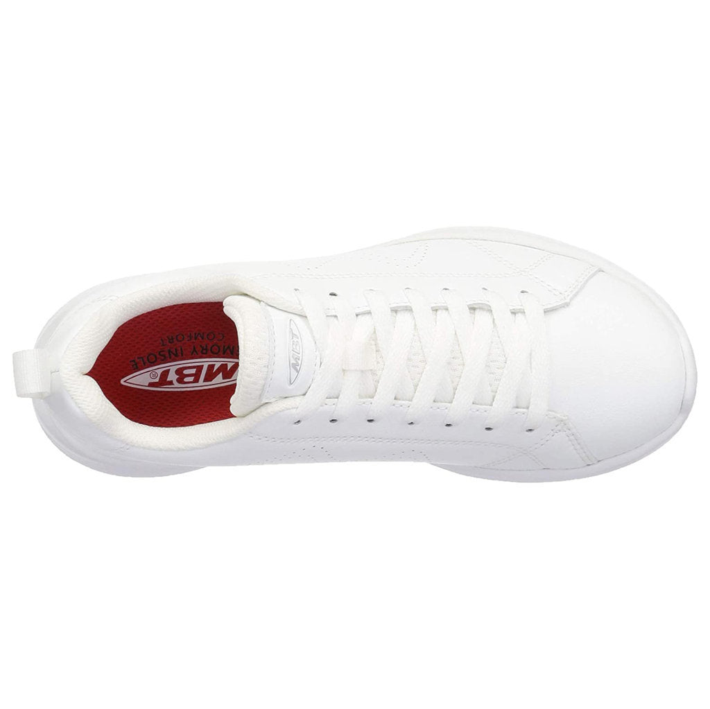 MBT Ren PU Leather Men's Low-Top Sneakers#color_white