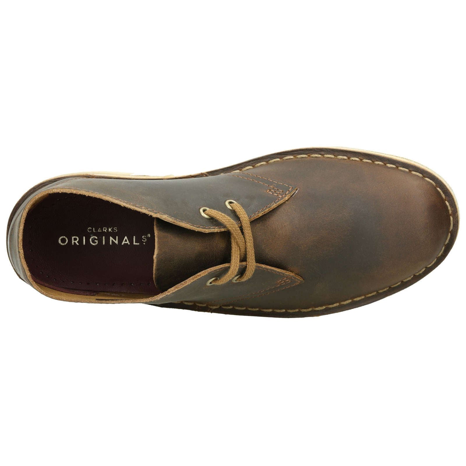 Clarks Originals Desert Boot Leather Women's Boots#color_beeswax