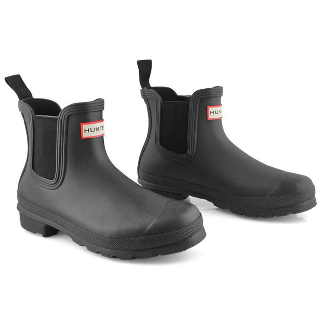 Hunter Original Chelsea MFS9116RMA Rubber Mens Boots#color_black