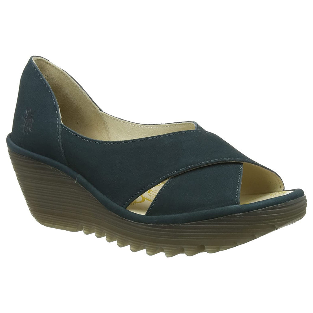 Fly London YOMA307FLY Cupido Mousse Leather Womens Sandals#color_teal