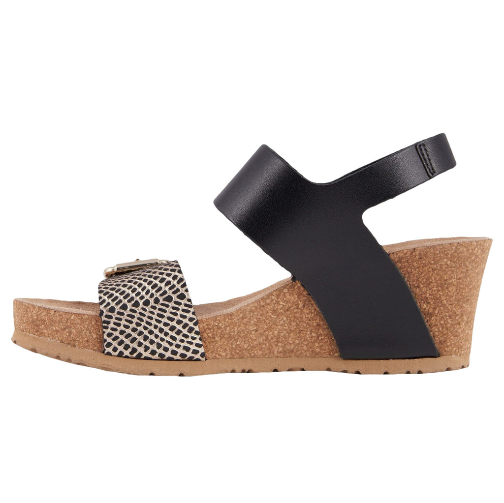 Mephisto Lissandra Smooth Printed Leather Womens Sandals#color_black sandanyl cuba