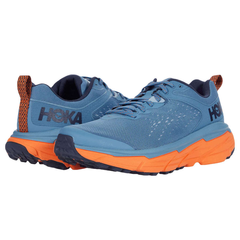 Hoka One One Challenger ATR 6 Synthetic Textile Men's Low-Top Sneakers#color_provincial blue carrot