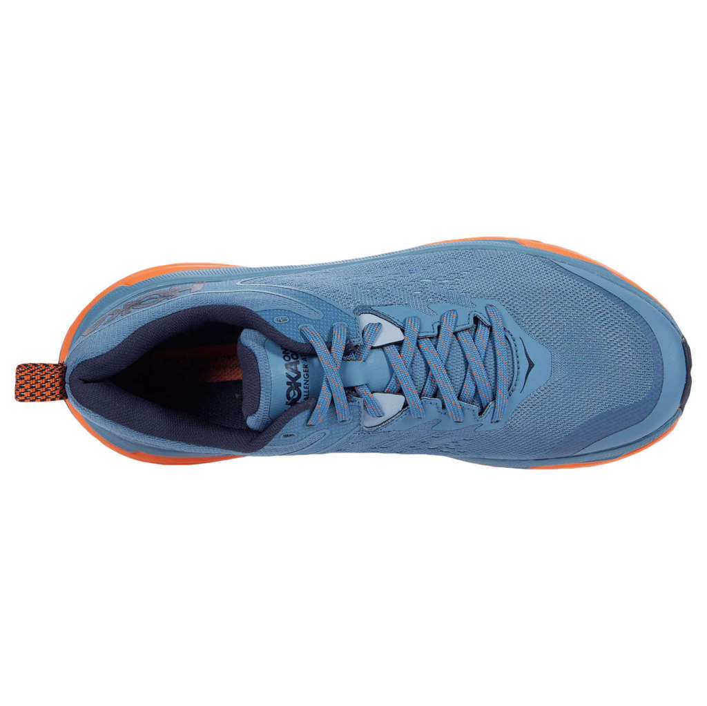 Hoka One One Challenger ATR 6 Synthetic Textile Men's Low-Top Sneakers#color_provincial blue carrot