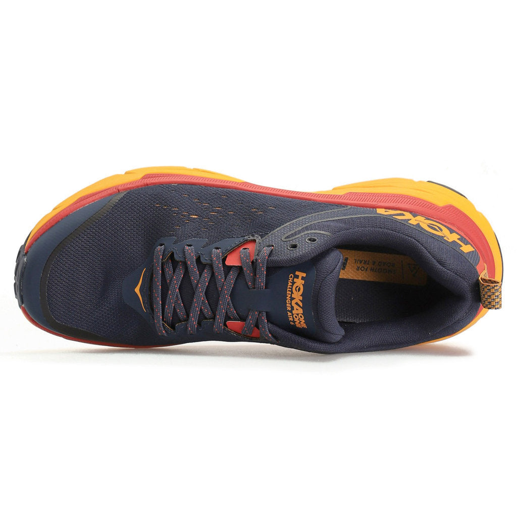Hoka One One Challenger ATR 6 Synthetic Textile Men's Low-Top Sneakers#color_outer space radiant yellow
