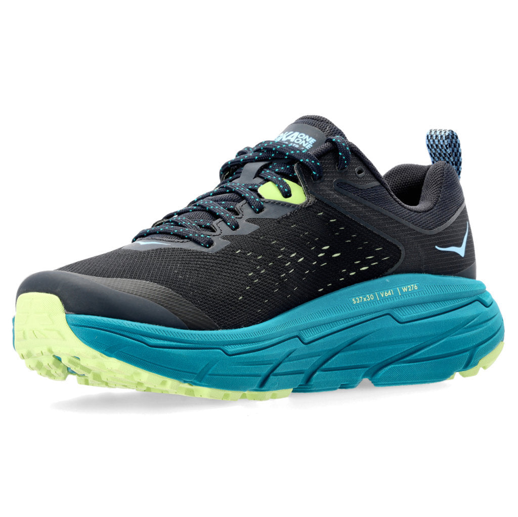 Hoka One One Challenger ATR 6 Synthetic Textile Men's Low-Top Sneakers#color_blue graphite kayaking